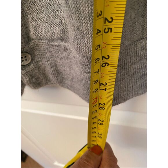 Lacoste Izod Men Grey V Neck Cardigan Sz XL - Picture 7 of 7